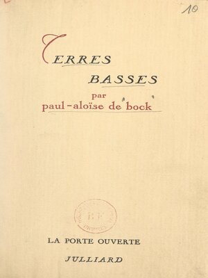 cover image of Terres basses